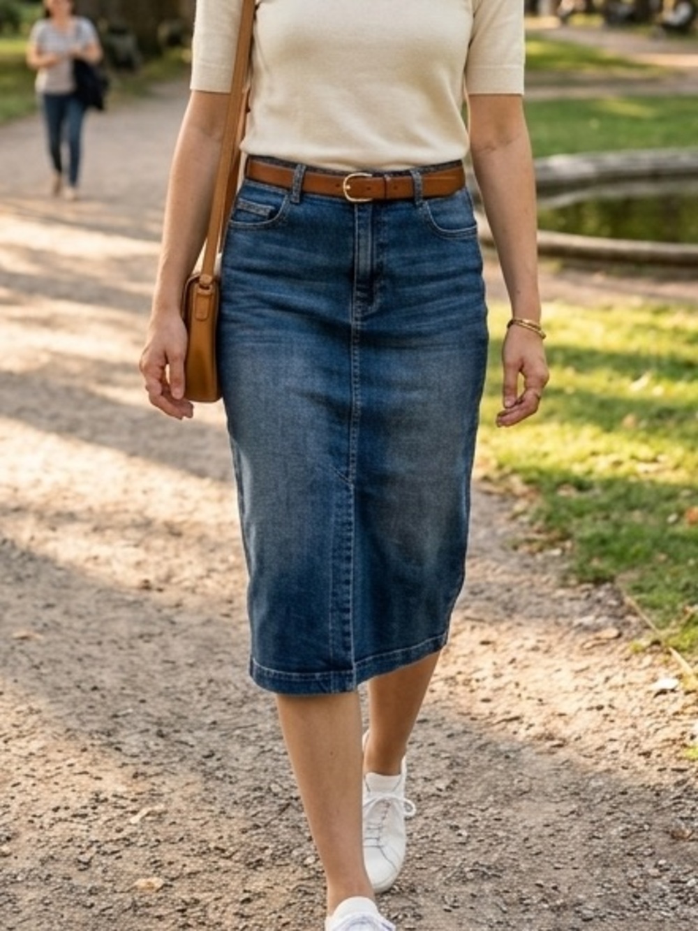 🩵 “Tailor Made” Denim Midi Skirt